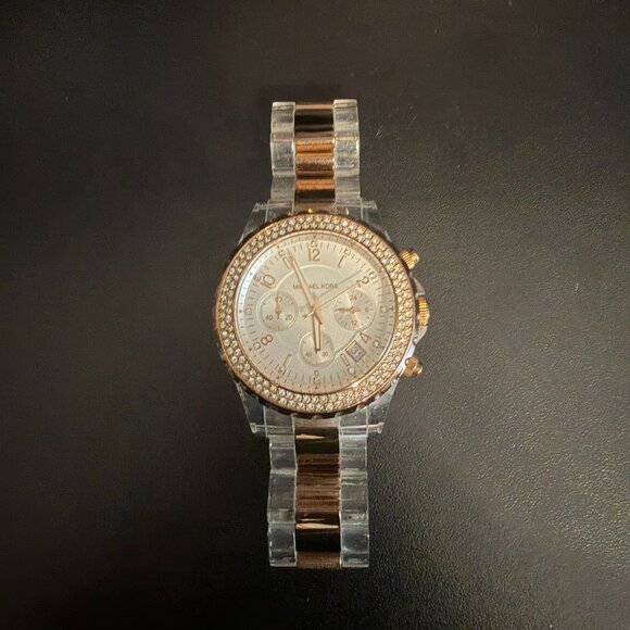 ✨ Michael Kors Rose Gold Chronograph Watch MK5323 ✨ - New Battery - Picture 10 of 10